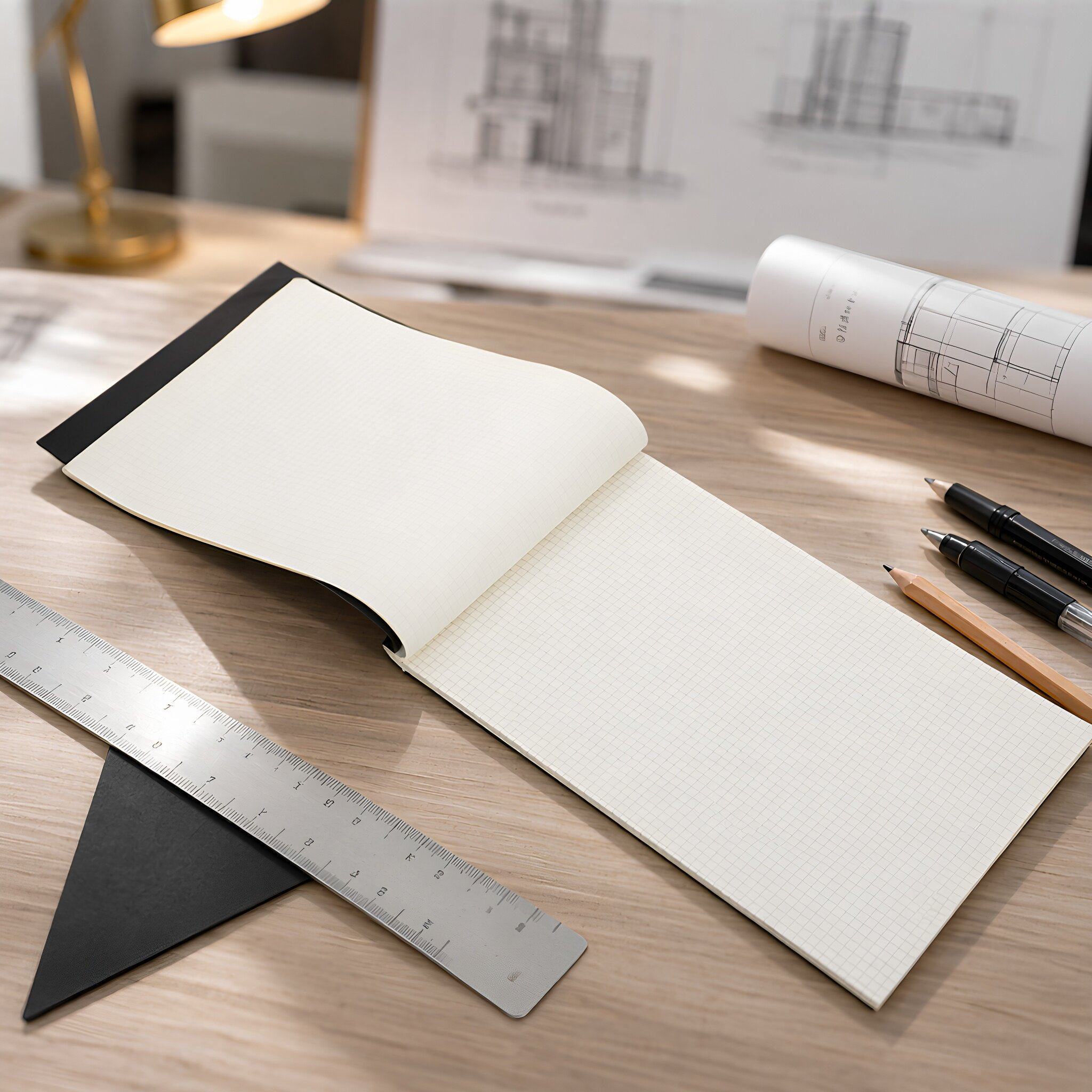Graph Paper Pad - 80Sheets Quad Ruled Graph Paper Pad