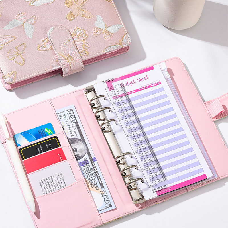 3 Styles A6 Fabric Butterfly B - đánh giá và giá Planner Weekly Budget