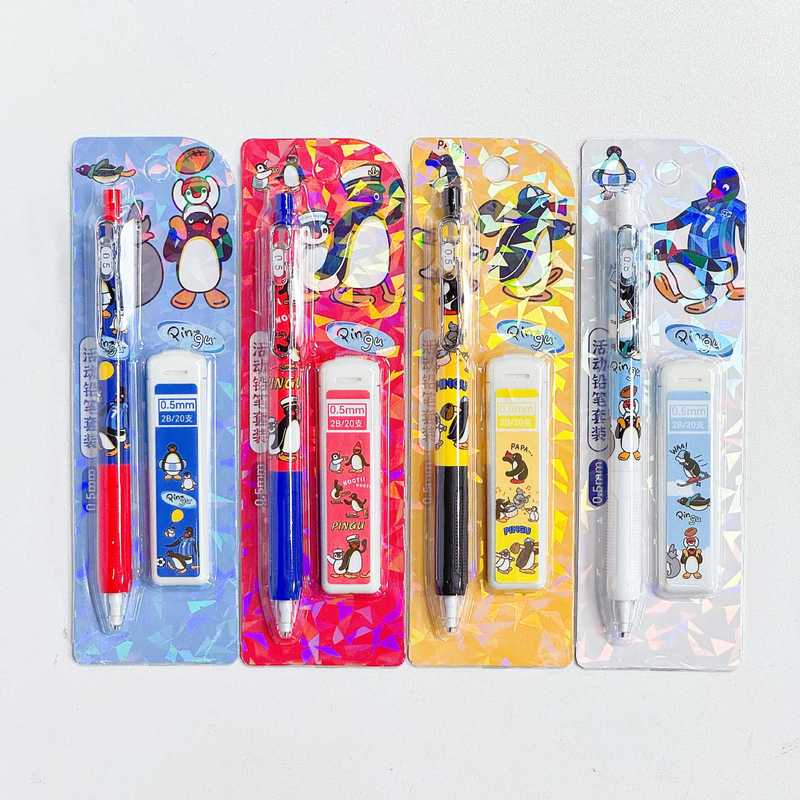 4/24pcs Kawaii Pingu Mechanica - đánh giá và giá Mechanical Pencil Lead
