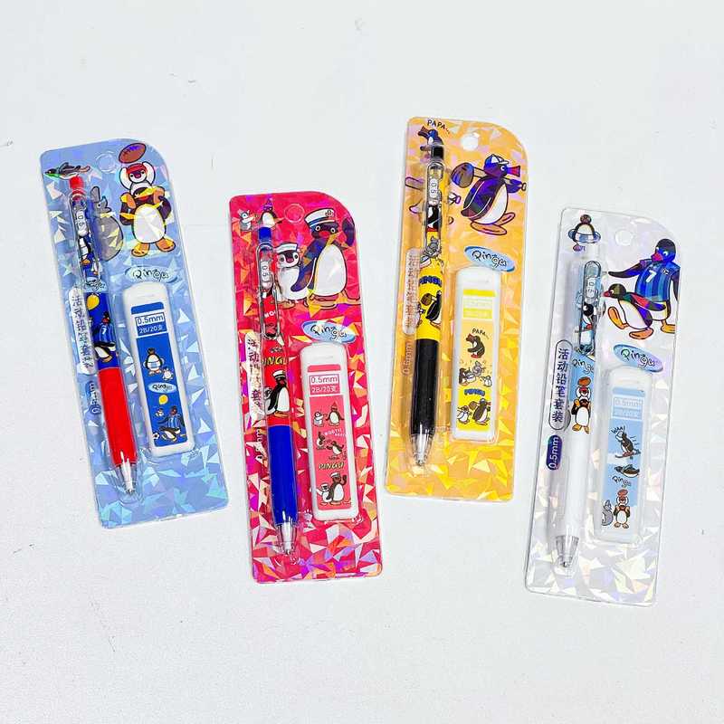 4/24pcs Kawaii Pingu Mechanica - đánh giá và giá Mechanical Pencil Lead