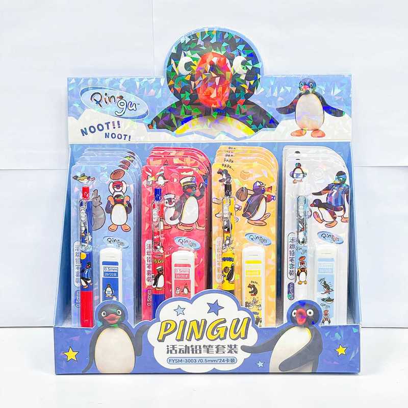 4/24pcs Kawaii Pingu Mechanica - đánh giá và giá Mechanical Pencil Lead