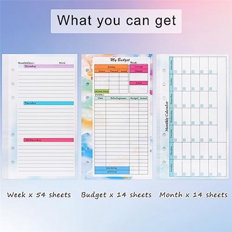 FTGT-A6 Budget Planner Refill  - đánh giá và giá Planner Weekly Budget