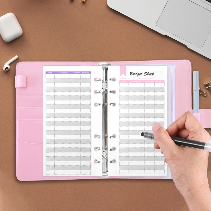 A6 PU Leather Budget Binder wi - đánh giá và giá Planner Weekly Budget