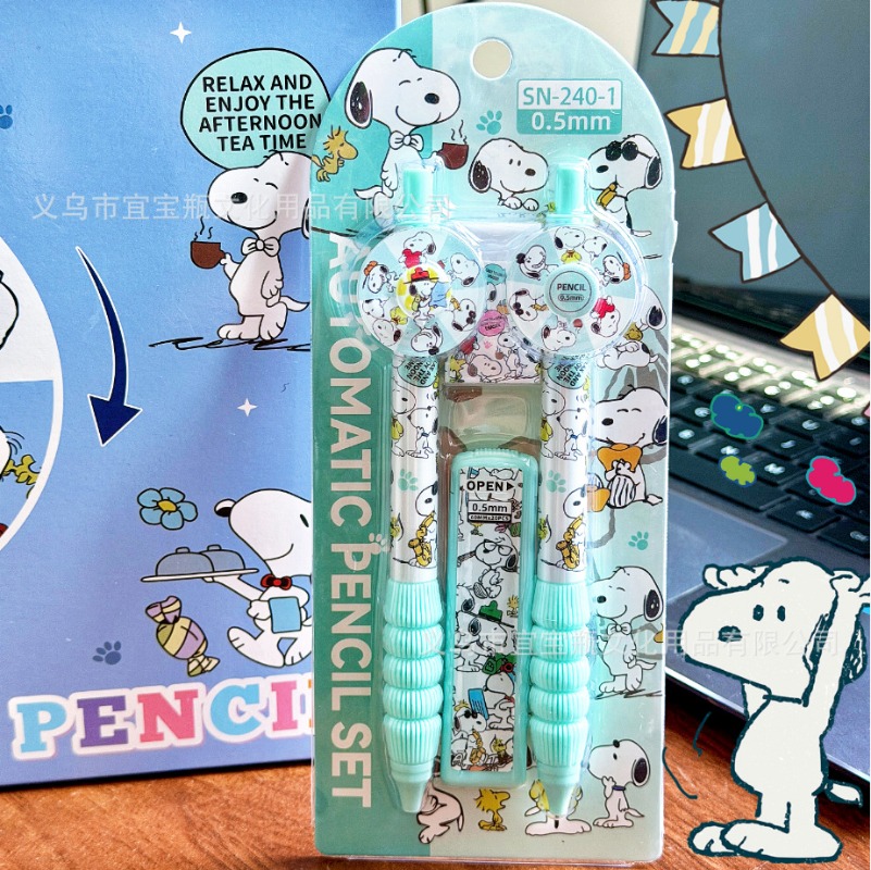 New Snoopy pencil set turntabl - đánh giá và giá Mechanical Pencil Lead
