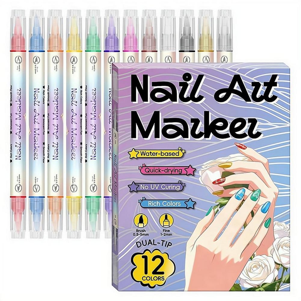 12/24 Colors Dual Tip Nail Art - đánh giá và giá Copic Marker Sketch
