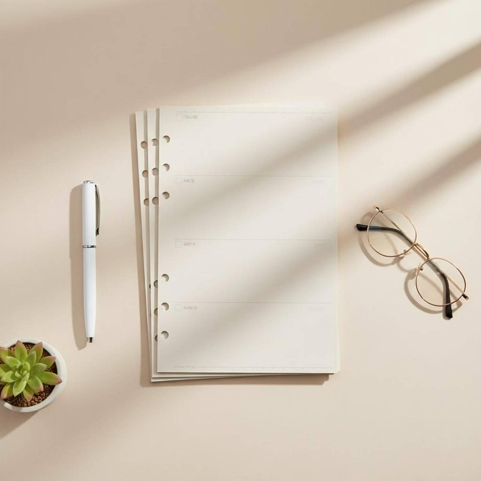 Loose Leaf Refill Standard Bin - đánh giá và giá Planner Weekly Budget