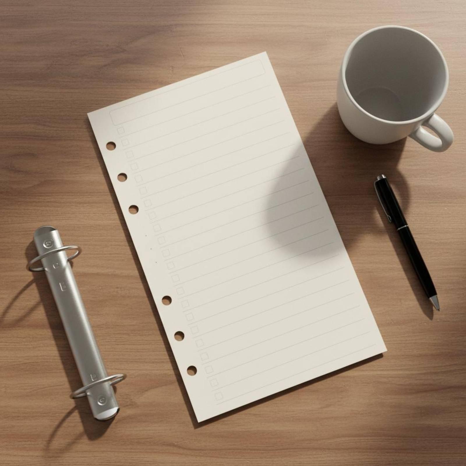 Loose Leaf Refill Standard Bin - đánh giá và giá Planner Weekly Budget