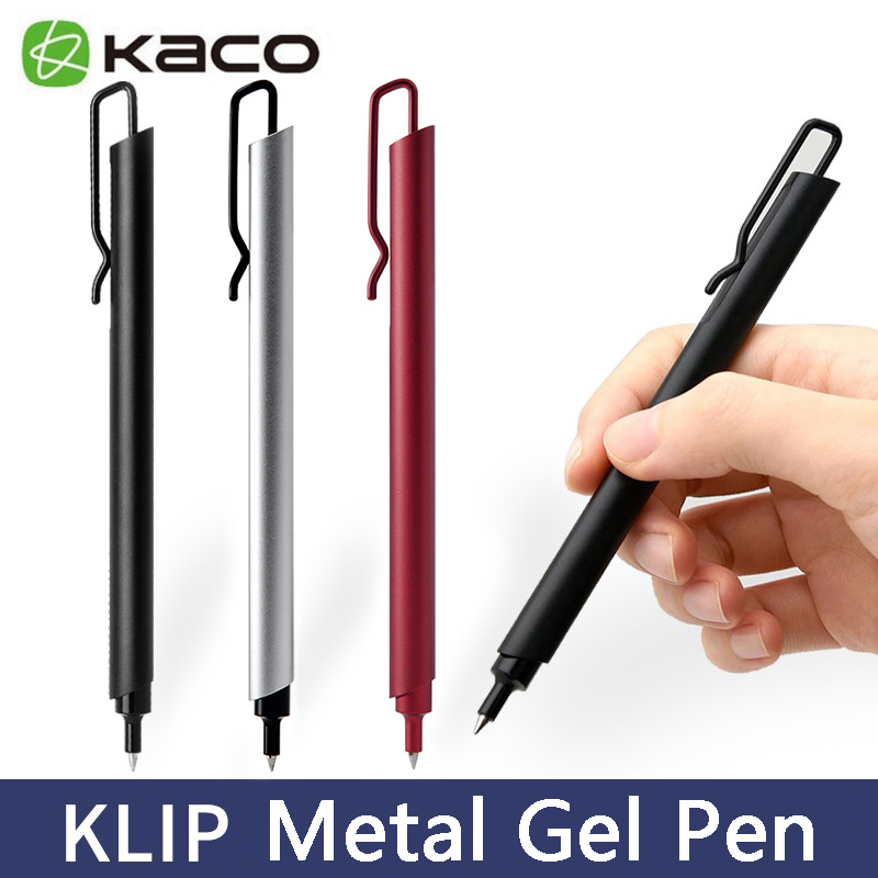 Kaco Metal Gel Pen 0.5MM Black - đánh giá và giá Stationery Supply Business