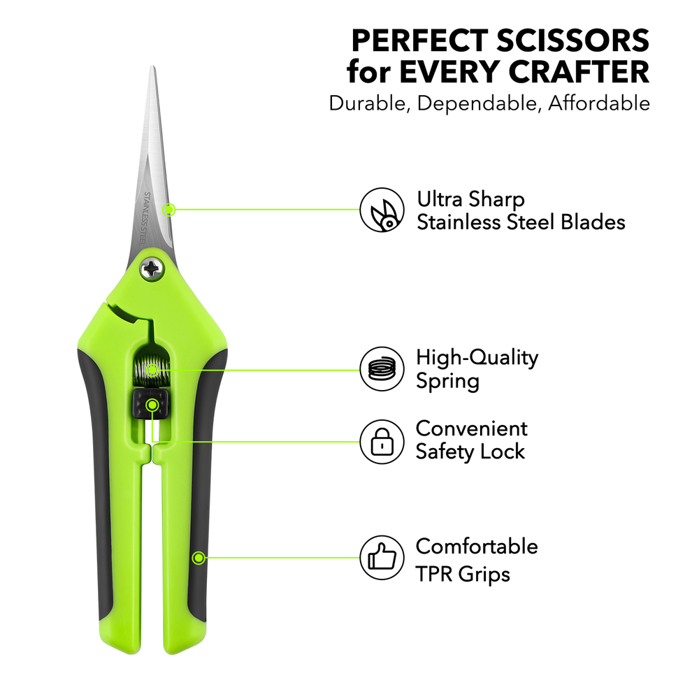 Ergonomic Spring-Action Scisso - đánh giá và giá Scissors Stainless Craft