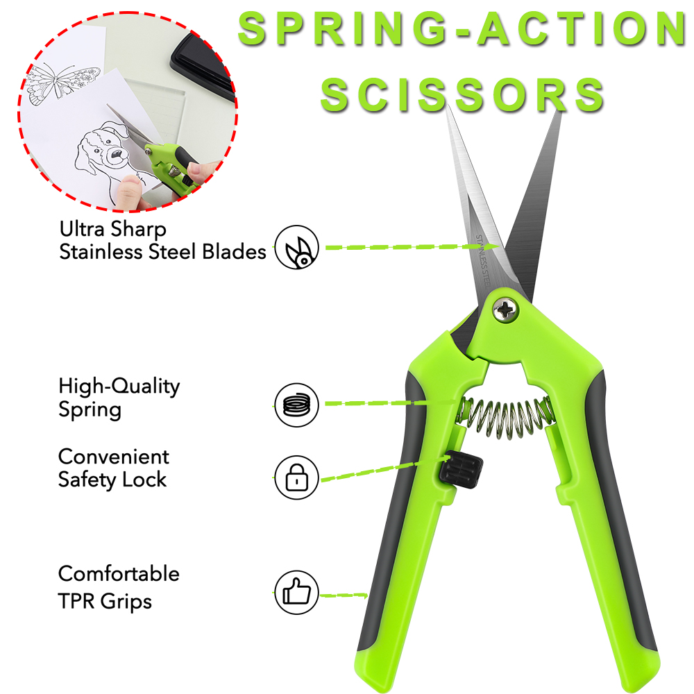 Ergonomic Spring-Action Scisso - đánh giá và giá Scissors Stainless Craft