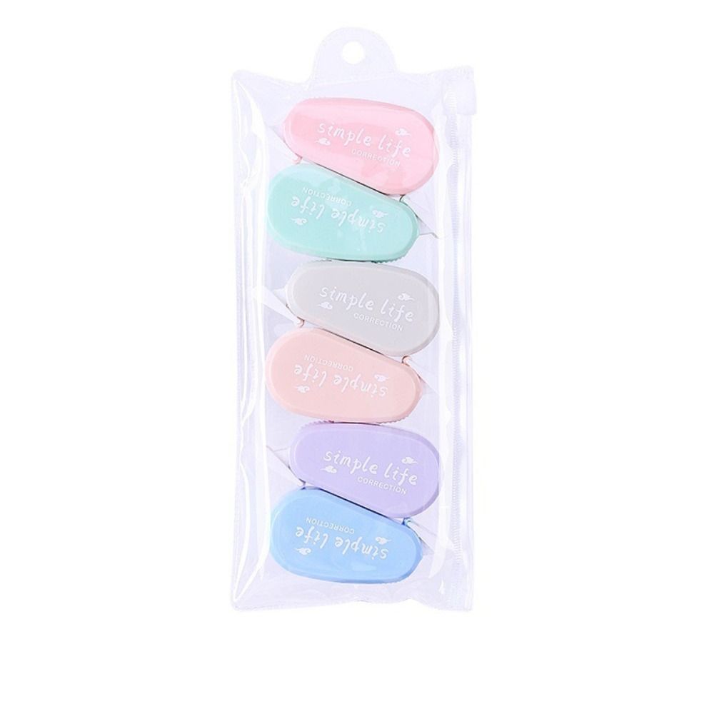 6PCS/Set Silent Correction Tap - đánh giá và giá Correction Tape Roller